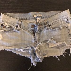 abercrombie jean shorts